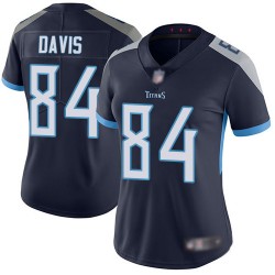 Limited Women's Corey Davis Navy Blue Home Jersey - #84 Football Tennessee Titans Vapor Untouchable