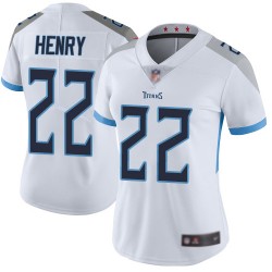 Limited Women's Derrick Henry White Road Jersey - #22 Football Tennessee Titans Vapor Untouchable