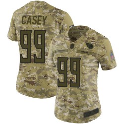 Limited Women's Jurrell Casey Camo Jersey - #99 Football Tennessee Titans 2018 Salute to Service