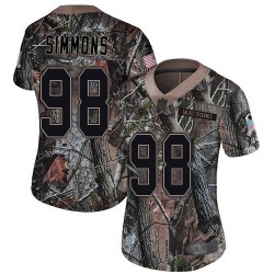 Limited Women's Jeffery Simmons Camo Jersey - #98 Football Tennessee Titans Rush Realtree