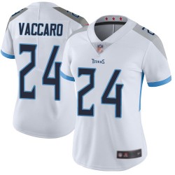 Limited Women's Kenny Vaccaro White Road Jersey - #24 Football Tennessee Titans Vapor Untouchable