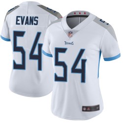 Limited Women's Rashaan Evans White Road Jersey - #54 Football Tennessee Titans Vapor Untouchable