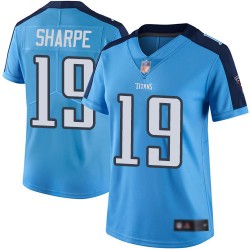 Limited Women's Tajae Sharpe Light Blue Jersey - #19 Football Tennessee Titans Rush Vapor Untouchable