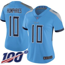 Limited Women's Adam Humphries Light Blue Alternate Jersey - #10 Football Tennessee Titans 100th Season Vapor Untouchable