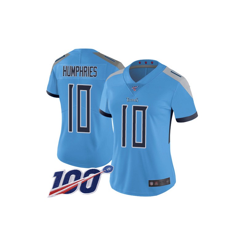 صور طاولات طعام Titans #10 Adam Humphries Light Blue Women's Stitched Football Limited Rush 100th Season Jersey العلواني