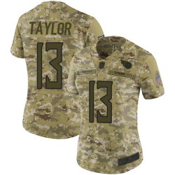 Limited Women's Taywan Taylor Camo Jersey - #13 Football Tennessee Titans 2018 Salute to Service