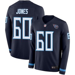 Limited Youth Ben Jones Navy Blue Jersey - #60 Football Tennessee Titans Therma Long Sleeve