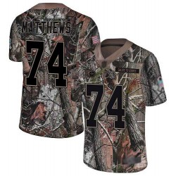 Limited Youth Bruce Matthews Camo Jersey - #74 Football Tennessee Titans Rush Realtree
