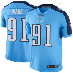 Limited Youth Cameron Wake Light Blue Jersey - #91 Football Tennessee Titans Rush Vapor Untouchable