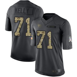 Limited Youth Dennis Kelly Black Jersey - #71 Football Tennessee Titans 2016 Salute to Service