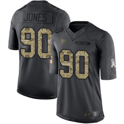 Limited Youth DaQuan Jones Black Jersey - #90 Football Tennessee Titans 2016 Salute to Service