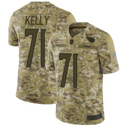 Limited Youth Dennis Kelly Camo Jersey - #71 Football Tennessee Titans 2018 Salute to Service