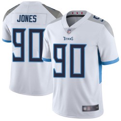 Limited Youth DaQuan Jones White Road Jersey - #90 Football Tennessee Titans Vapor Untouchable