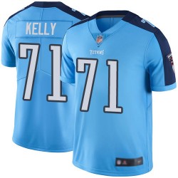 Limited Youth Dennis Kelly Light Blue Jersey - #71 Football Tennessee Titans Rush Vapor Untouchable