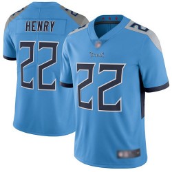 Limited Youth Derrick Henry Light Blue Alternate Jersey - #22 Football Tennessee Titans Vapor Untouchable