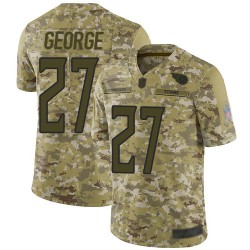 Limited Youth Eddie George Camo Jersey - #27 Football Tennessee Titans 2018 Salute to Service