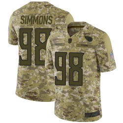 Limited Youth Jeffery Simmons Camo Jersey - #98 Football Tennessee Titans 2018 Salute to Service
