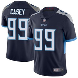 Limited Youth Jurrell Casey Navy Blue Home Jersey - #99 Football Tennessee Titans Vapor Untouchable