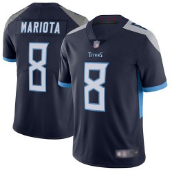 Limited Youth Marcus Mariota Navy Blue Home Jersey - #8 Football Tennessee Titans Vapor Untouchable