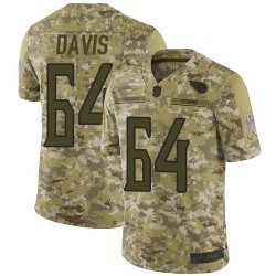 Limited Youth Nate Davis Camo Jersey - #64 Football Tennessee Titans 2018 Salute to Service