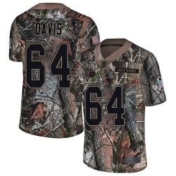Limited Youth Nate Davis Camo Jersey - #64 Football Tennessee Titans Rush Realtree