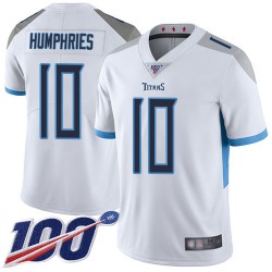 Limited Men's Adam Humphries White Road Jersey - #10 Football Tennessee Titans 100th Season Vapor Untouchable