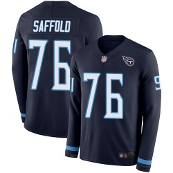 Limited Youth Rodger Saffold Navy Blue Jersey - #76 Football Tennessee Titans Therma Long Sleeve