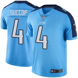 Limited Youth Ryan Succop Light Blue Jersey - #4 Football Tennessee Titans Rush Vapor Untouchable