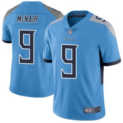 Limited Youth Steve McNair Light Blue Alternate Jersey - #9 Football Tennessee Titans Vapor Untouchable