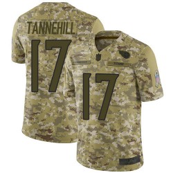 Limited Youth Ryan Tannehill Camo Jersey - #17 Football Tennessee Titans 2018 Salute to Service