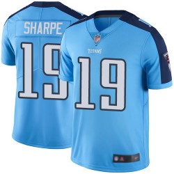 Limited Youth Tajae Sharpe Light Blue Jersey - #19 Football Tennessee Titans Rush Vapor Untouchable