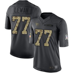 Limited Youth Taylor Lewan Black Jersey - #77 Football Tennessee Titans 2016 Salute to Service
