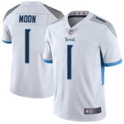 Limited Youth Warren Moon White Road Jersey - #1 Football Tennessee Titans Vapor Untouchable