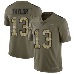 Limited Youth Taywan Taylor Olive/Camo Jersey - #13 Football Tennessee Titans 2017 Salute to Service