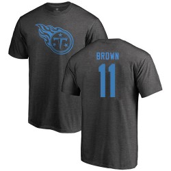 A.J. Brown Ash One Color - #11 Football Tennessee Titans T-Shirt