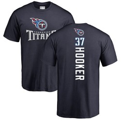 Amani Hooker Navy Blue Backer - #37 Football Tennessee Titans T-Shirt