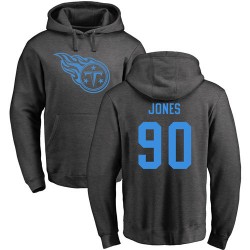 DaQuan Jones Ash One Color - #90 Football Tennessee Titans Pullover Hoodie