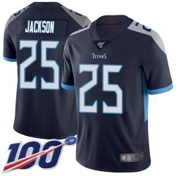 Limited Men's Adoree' Jackson Navy Blue Home Jersey - #25 Football Tennessee Titans 100th Season Vapor Untouchable