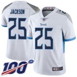 Limited Men's Adoree' Jackson White Road Jersey - #25 Football Tennessee Titans 100th Season Vapor Untouchable