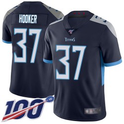 Limited Youth Amani Hooker Navy Blue Home Jersey - #37 Football Tennessee Titans 100th Season Vapor Untouchable