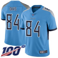 Limited Youth Corey Davis Light Blue Alternate Jersey - #84 Football Tennessee Titans 100th Season Vapor Untouchable
