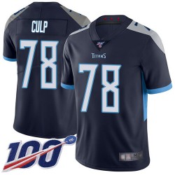 Limited Youth Curley Culp Navy Blue Home Jersey - #78 Football Tennessee Titans 100th Season Vapor Untouchable