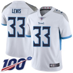 Limited Youth Dion Lewis White Road Jersey - #33 Football Tennessee Titans 100th Season Vapor Untouchable