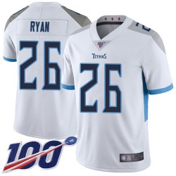 Limited Youth Logan Ryan White Road Jersey - #26 Football Tennessee Titans 100th Season Vapor Untouchable