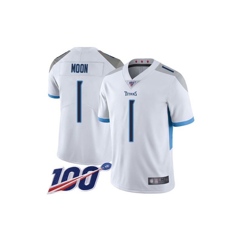 Limited Youth Warren Moon White Road Jersey - #1 Football