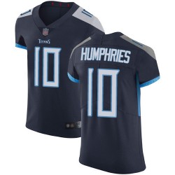 Elite Men's Adam Humphries Navy Blue Home Jersey - #10 Football Tennessee Titans Vapor Untouchable
