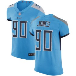Elite Men's DaQuan Jones Light Blue Alternate Jersey - #90 Football Tennessee Titans Vapor Untouchable