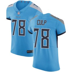 Elite Men's Curley Culp Light Blue Alternate Jersey - #78 Football Tennessee Titans Vapor Untouchable