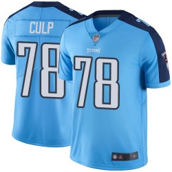 Elite Men's Curley Culp Light Blue Jersey - #78 Football Tennessee Titans Rush Vapor Untouchable