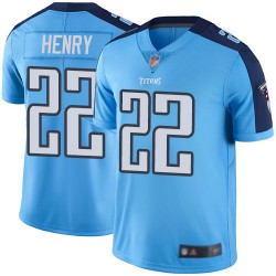Elite Men's Derrick Henry Light Blue Jersey - #22 Football Tennessee Titans Rush Vapor Untouchable